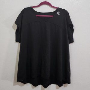 Amazon Women's Athletic Plus Size Black Top 3X